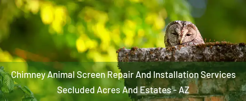 Chimney Animal Screen Repair And Installation Services Secluded Acres And Estates - AZ