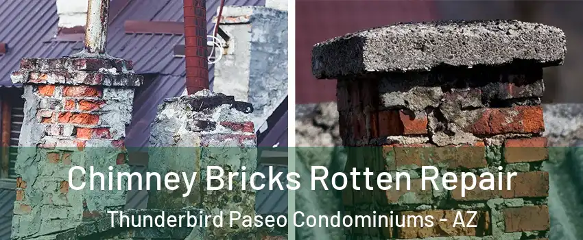 Chimney Bricks Rotten Repair Thunderbird Paseo Condominiums - AZ