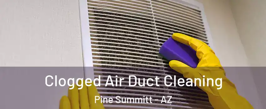 Clogged Air Duct Cleaning Pine Summitt - AZ