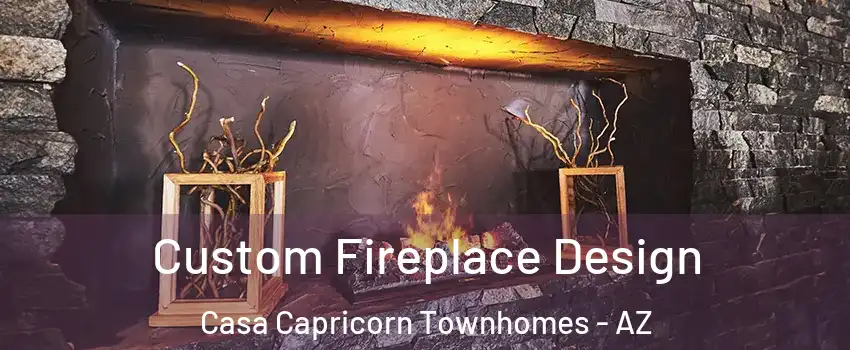 Custom Fireplace Design Casa Capricorn Townhomes - AZ