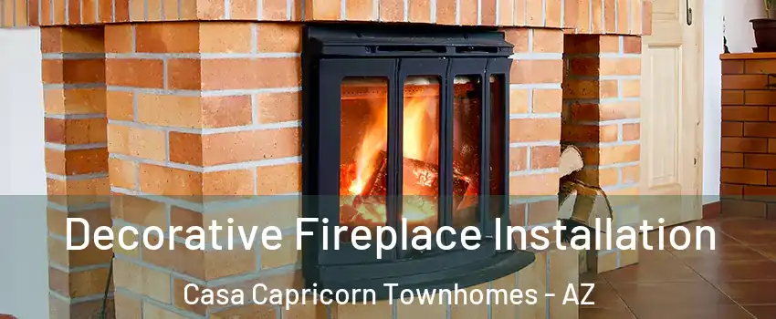 Decorative Fireplace Installation Casa Capricorn Townhomes - AZ