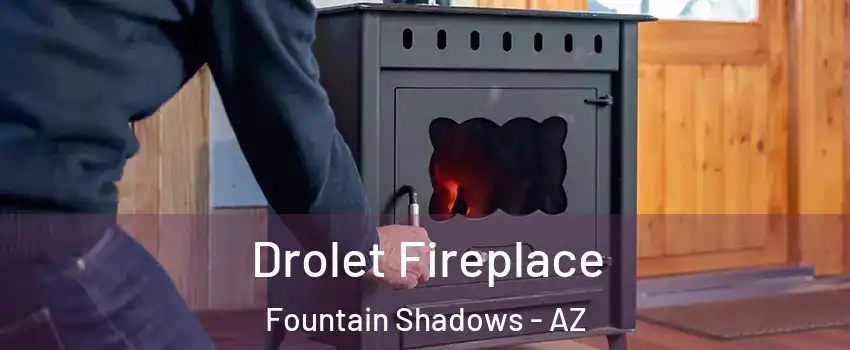 Drolet Fireplace Fountain Shadows - AZ