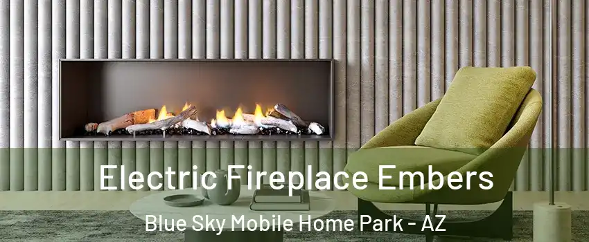 Electric Fireplace Embers Blue Sky Mobile Home Park - AZ