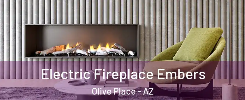 Electric Fireplace Embers Olive Place - AZ
