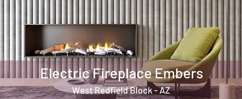 Electric Fireplace Embers West Redfield Block - AZ