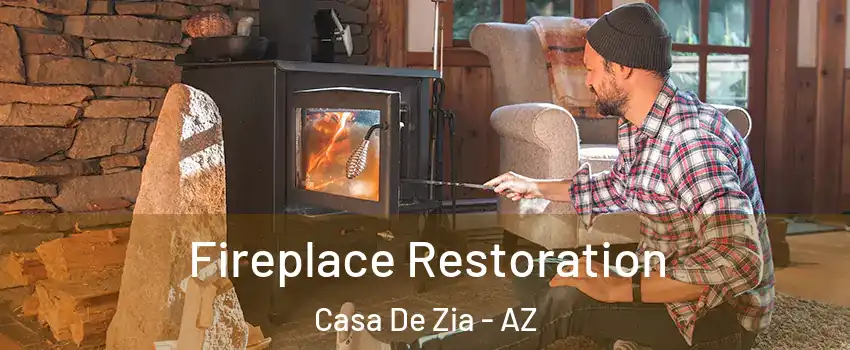 Fireplace Restoration Casa De Zia - AZ