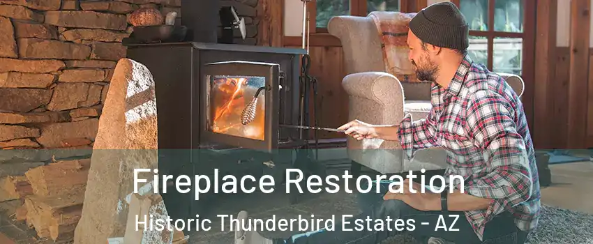 Fireplace Restoration Historic Thunderbird Estates - AZ