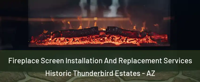 Fireplace Screen Installation And Replacement Services Historic Thunderbird Estates - AZ
