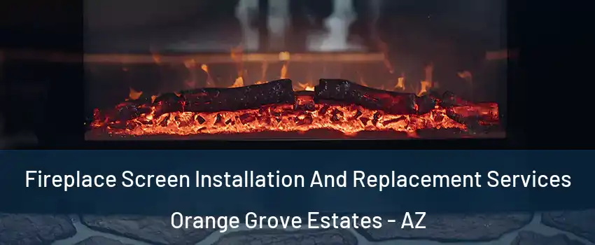 Fireplace Screen Installation And Replacement Services Orange Grove Estates - AZ