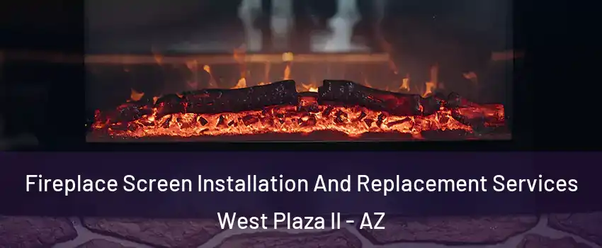 Fireplace Screen Installation And Replacement Services West Plaza II - AZ