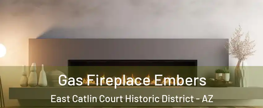 Gas Fireplace Embers East Catlin Court Historic District - AZ
