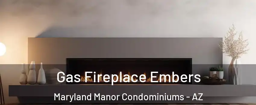 Gas Fireplace Embers Maryland Manor Condominiums - AZ
