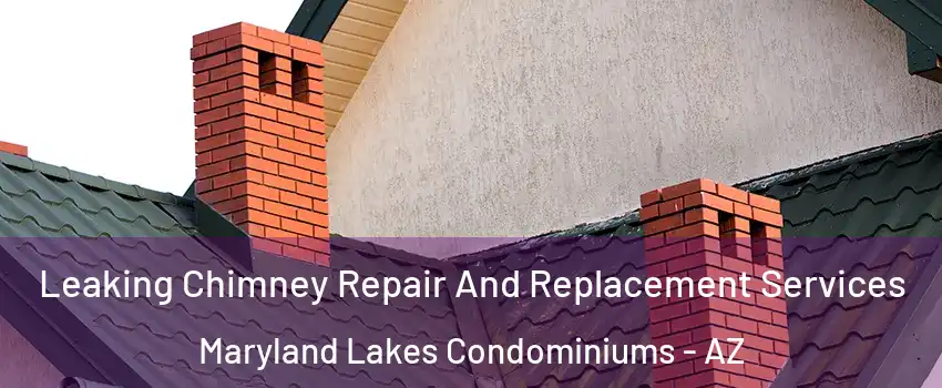 Leaking Chimney Repair And Replacement Services Maryland Lakes Condominiums - AZ