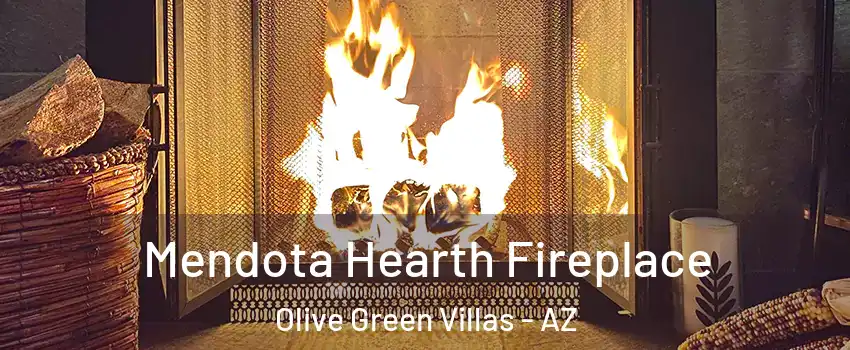 Mendota Hearth Fireplace Olive Green Villas - AZ