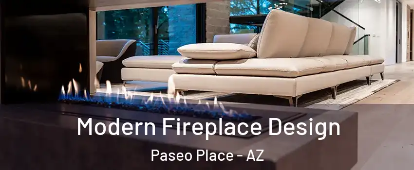 Modern Fireplace Design Paseo Place - AZ
