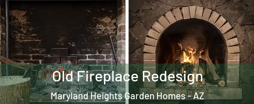 Old Fireplace Redesign Maryland Heights Garden Homes - AZ