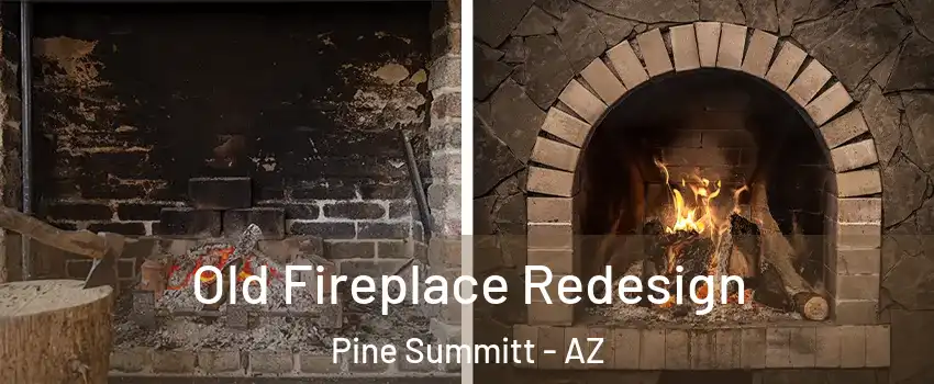 Old Fireplace Redesign Pine Summitt - AZ