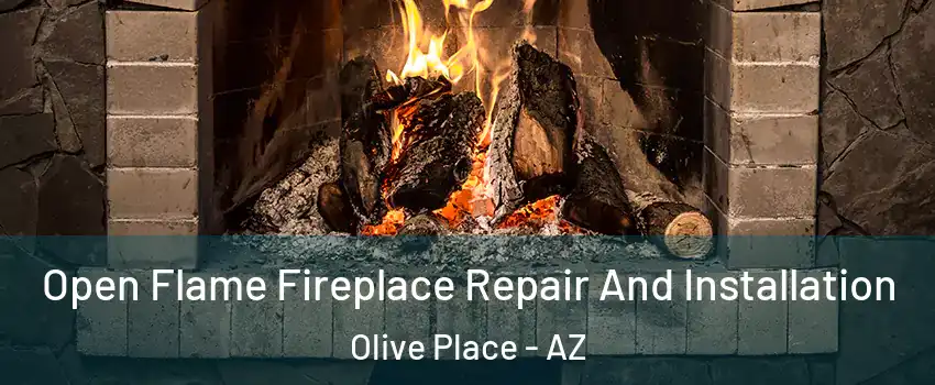 Open Flame Fireplace Repair And Installation Olive Place - AZ