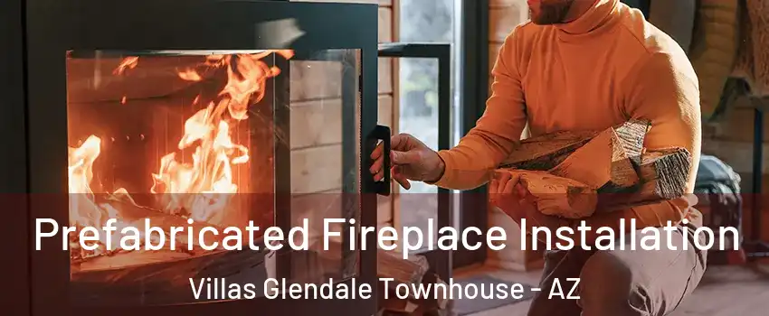 Prefabricated Fireplace Installation Villas Glendale Townhouse - AZ