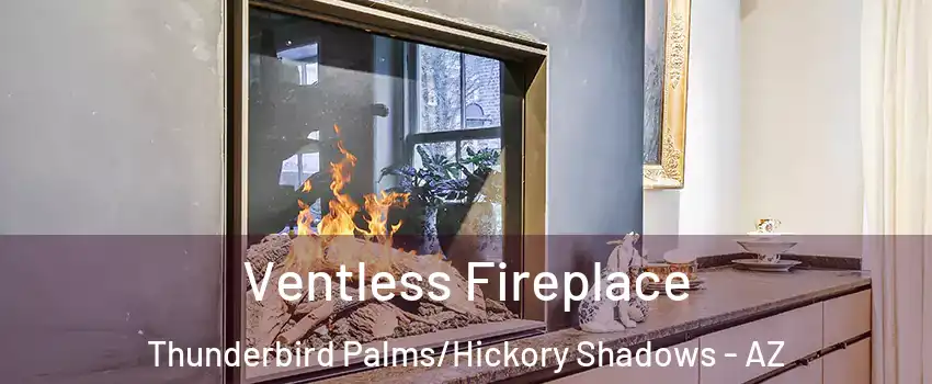 Ventless Fireplace Thunderbird Palms/Hickory Shadows - AZ