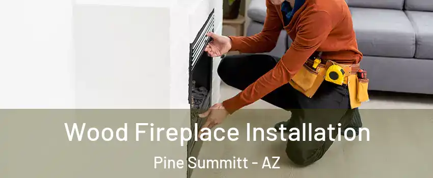 Wood Fireplace Installation Pine Summitt - AZ